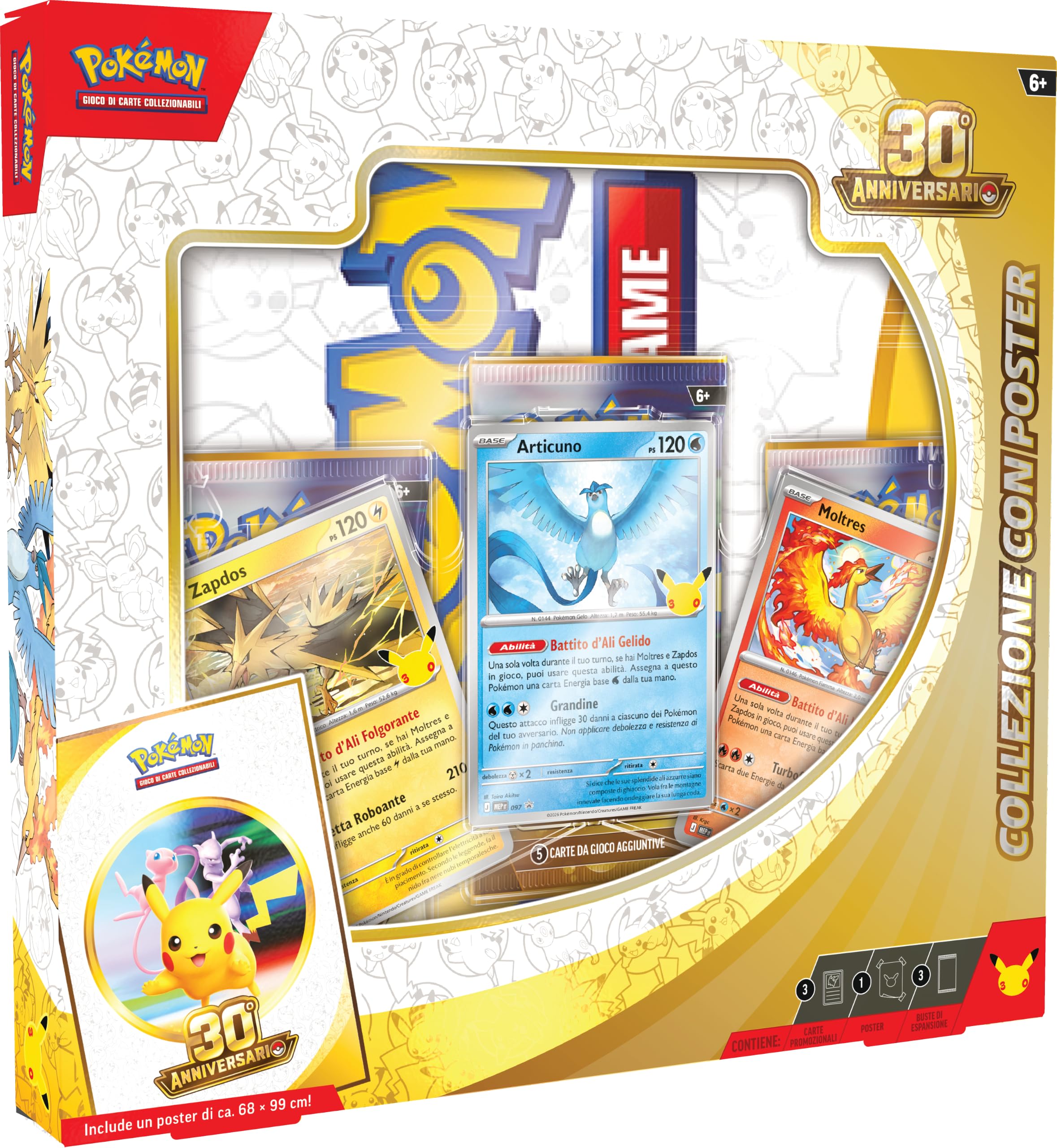 Pokémon: Collection with Poster of the 30th Anniversary Expansion of the GCC Pok