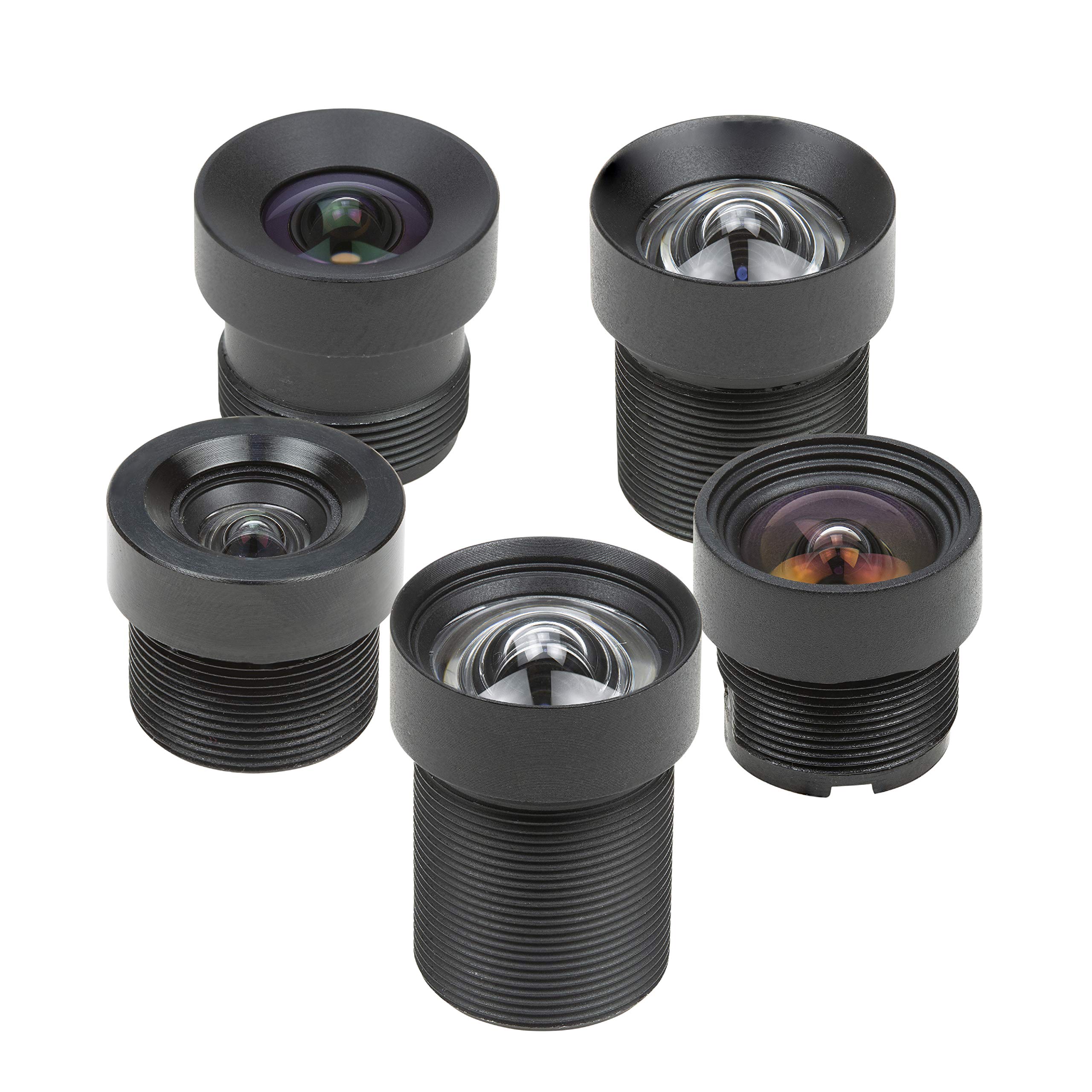Arducam M12 Lens Kit, Low Distortion M12 Mount Lenses for Arduino and Raspberry 
