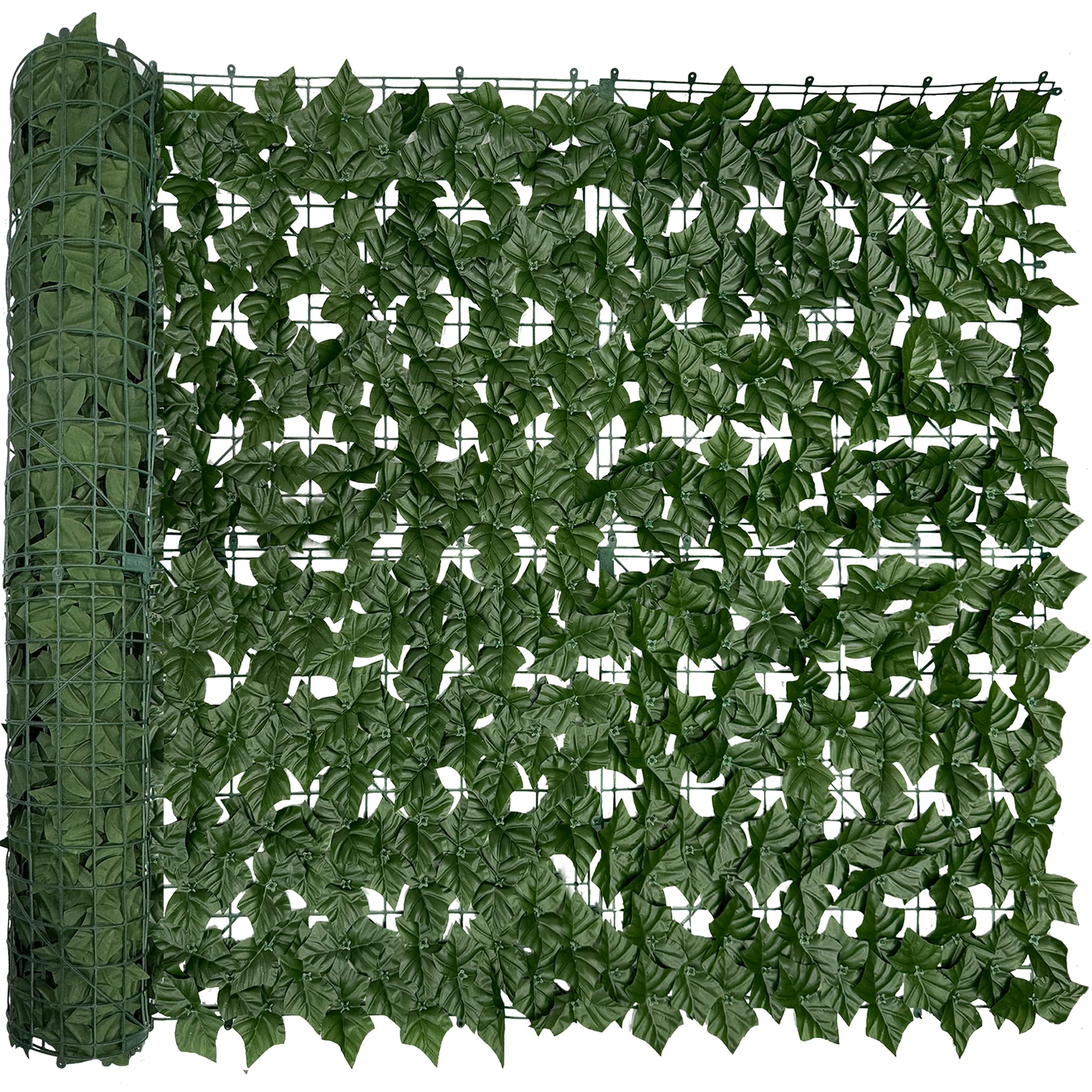 DOPGIB 48"x128" (43 Sqft), Artificial Ivy Vine Privacy Fence Screen Roll | UV Re