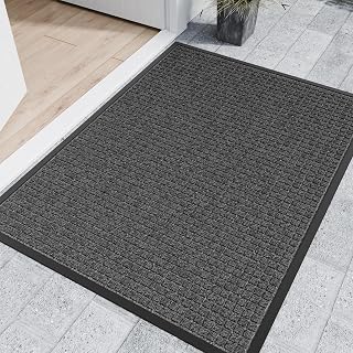 Indoor Outdoor Front Door Mats, 60" x 48" Welcome Floor Mats