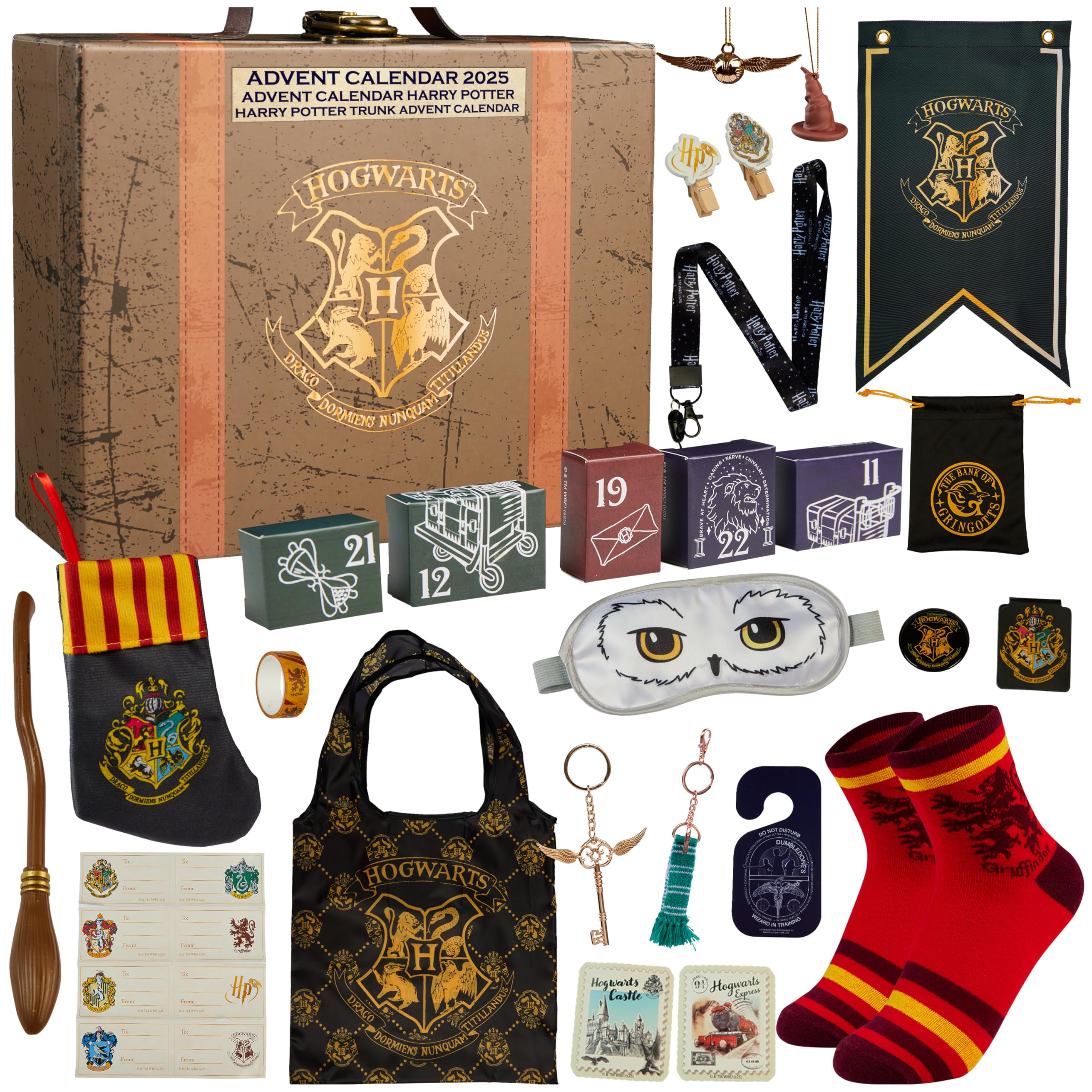 Harry Potter Advent Calendar 2026 for Girls, 24 Surprises | Stationery, Socks & 
