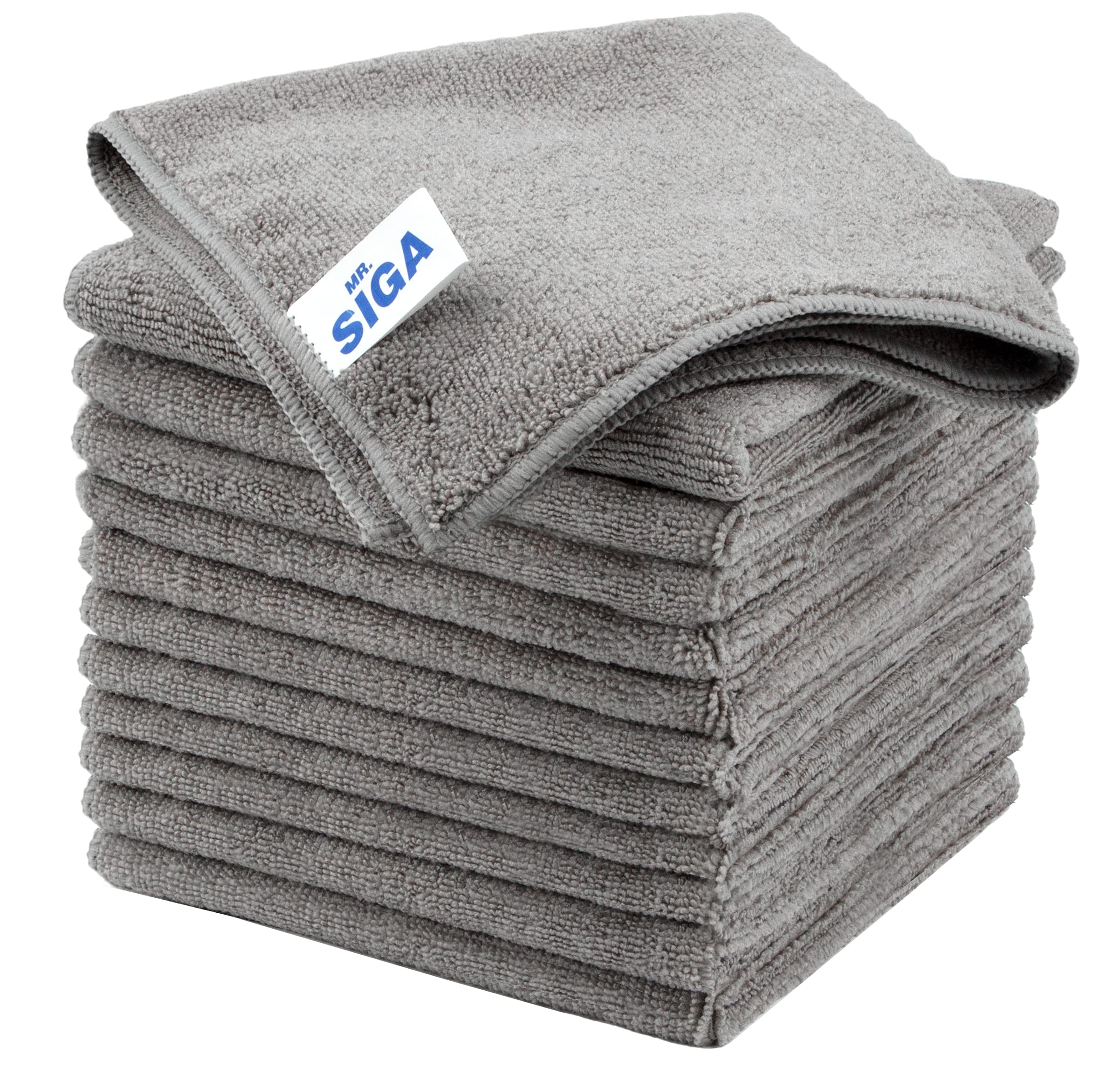 MR.SIGA Microfiber Cleaning Cloths, Streak Free Microfiber Towels, 12 Pack | All