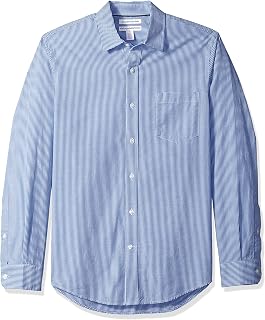 Amazon Essentials Mens Slim-Fit Long-Sleeve Poplin Shirt