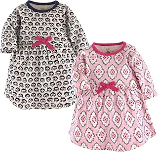 Touched by Nature Girls, Toddler, Baby and Womens Organic Cotton Short-Sleeve and Long-Sleeve Dresses
