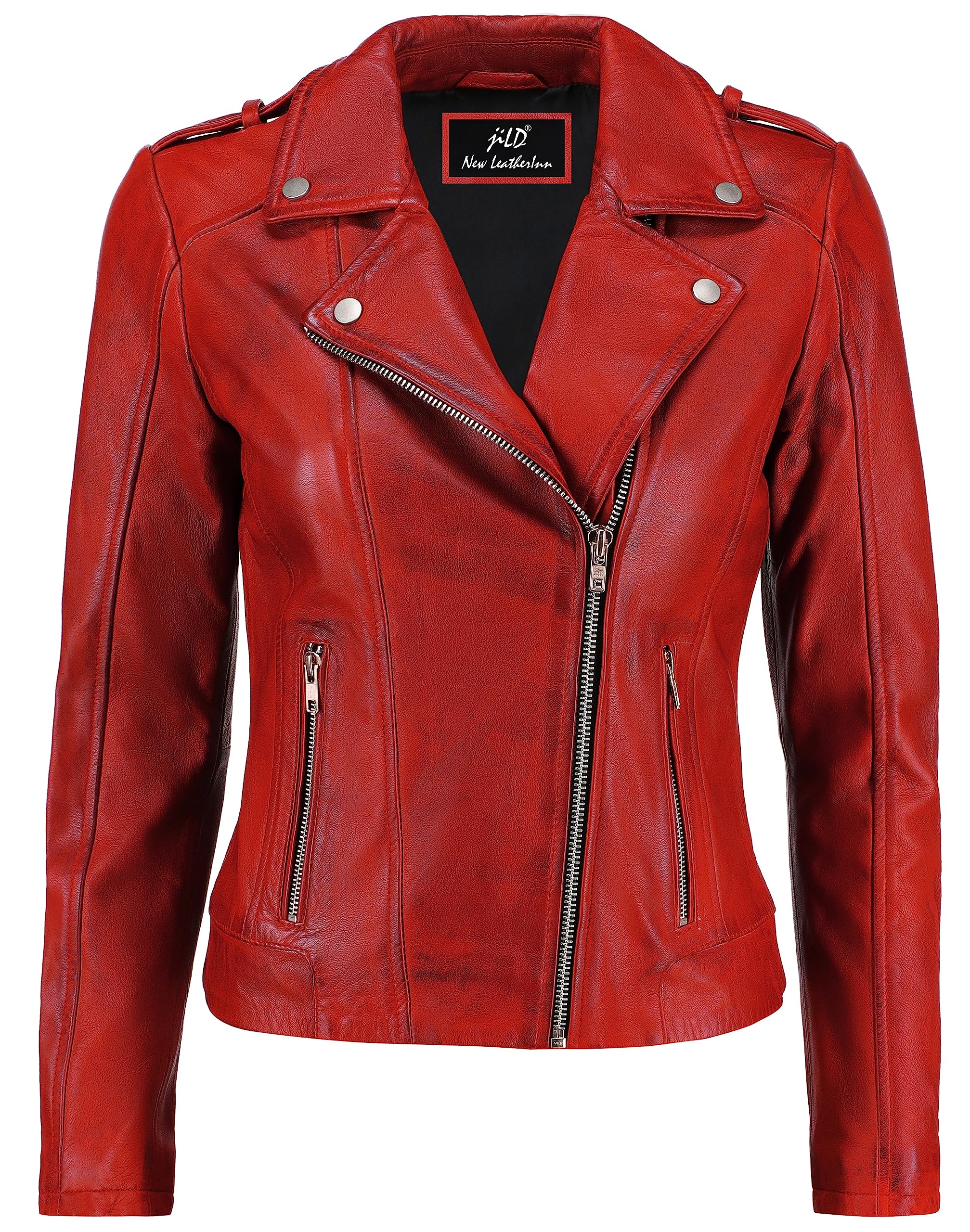 Biker Style Vintage Leather Jacket Women - Casual Fashion Motorcycle Zip Lightwe