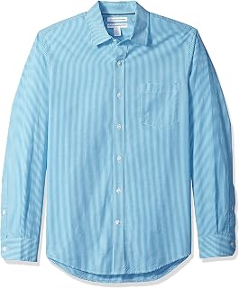 Amazon Essentials Mens Slim-Fit Long-Sleeve Poplin Shirt