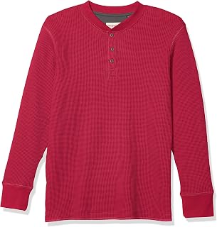 Wrangler Authentic Men's Long Sleeve Waffle Henley Neck Shirt
