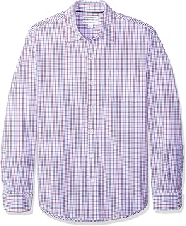 Amazon Essentials Mens Slim-Fit Long-Sleeve Poplin Shirt