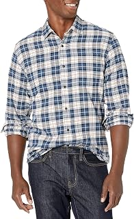 Amazon Essentials Men's Flannel Shirt with Long Sleeves