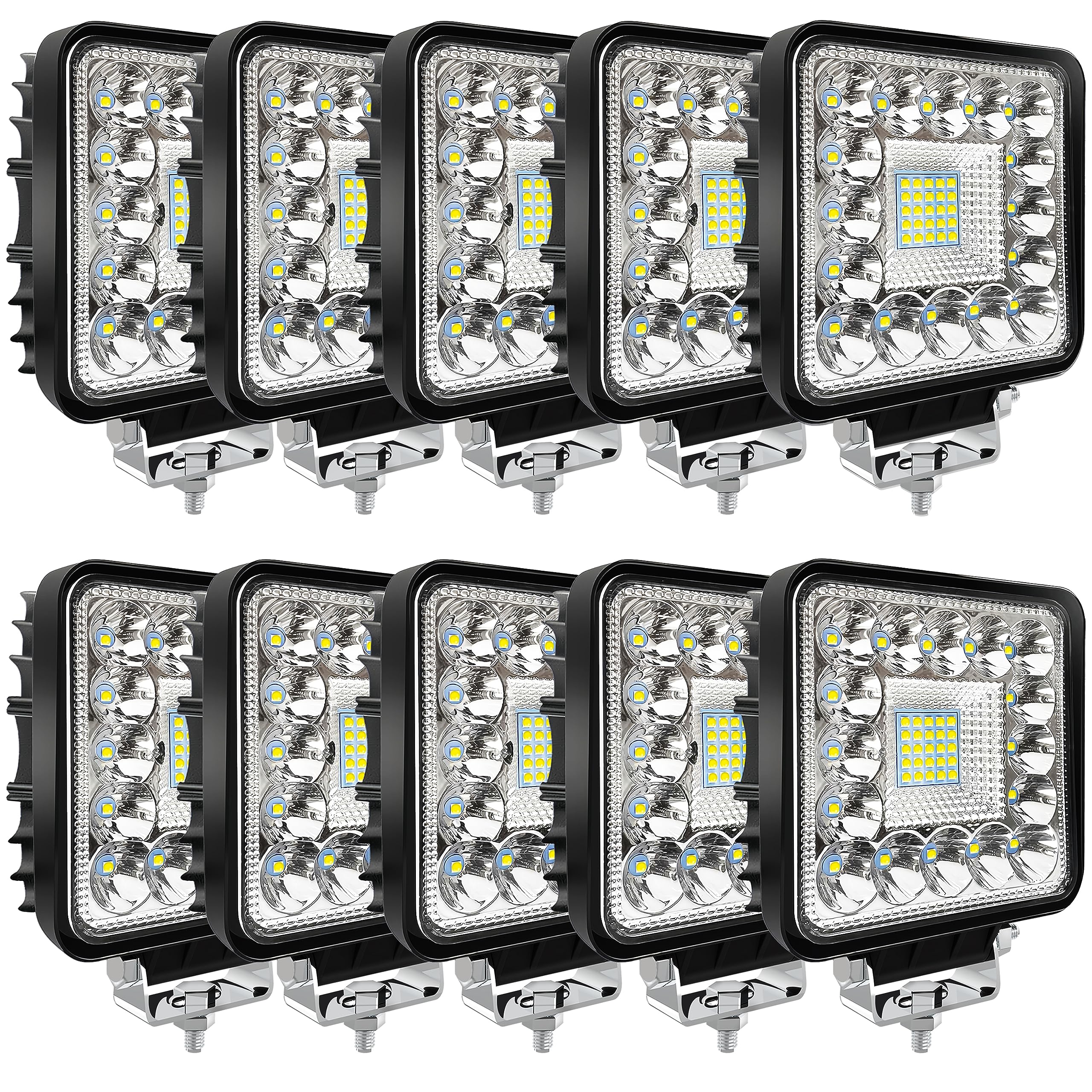 LED Tractor Work Lights, Off Road LED Pod Lights 4 Inch 240W 20000lm 12V 24V Cub