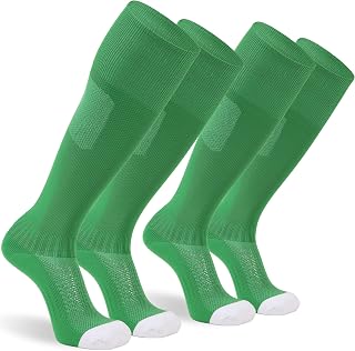 Sunew Baseball Socks,2/3 Pack Youth Adult Athletic Softball Football Volleyball Socks for Summer Soccer Camps 4 Size