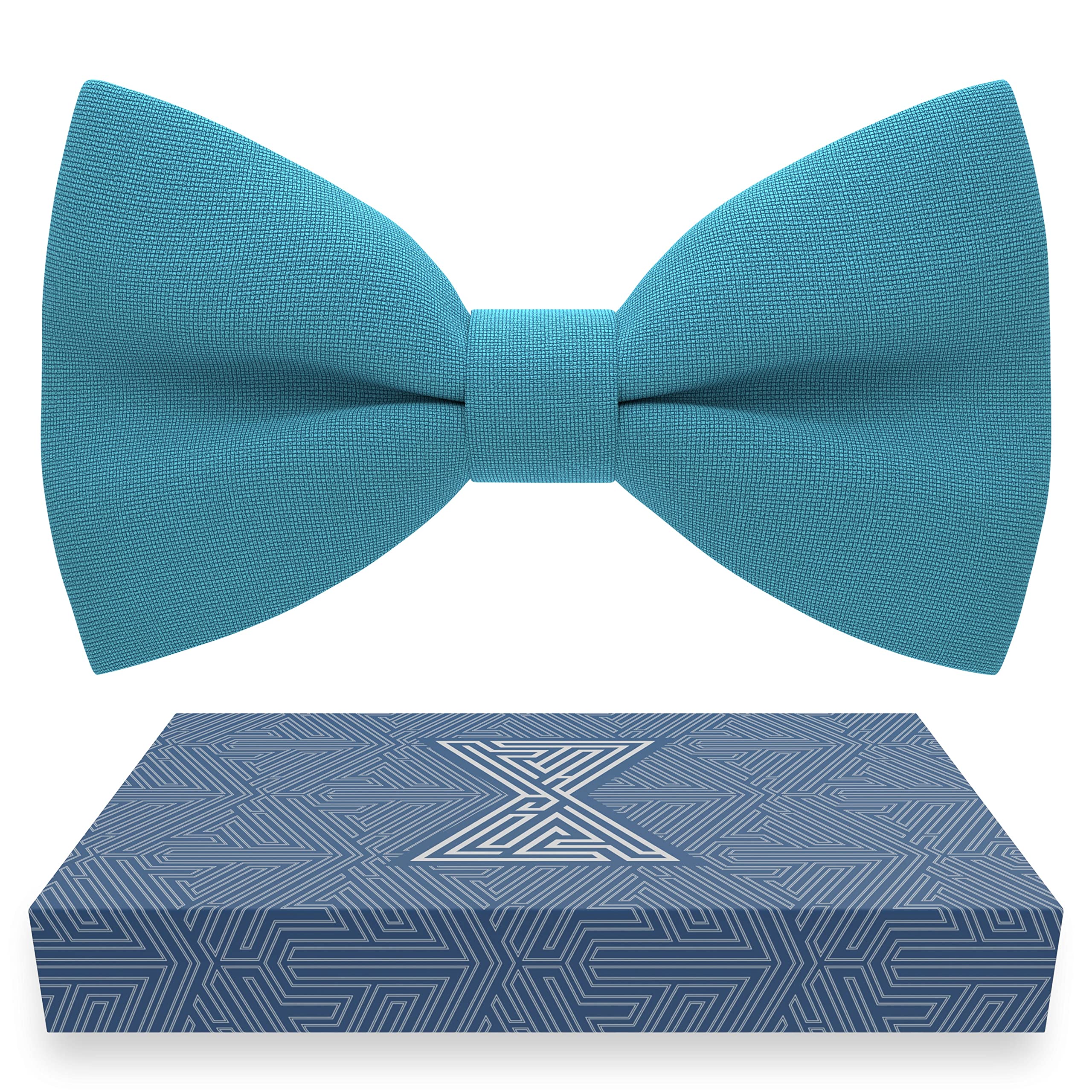 Bow Tie House Mens Bowties Pre-tied Shape Clip on Bowtie Solid Men Formal Wear f