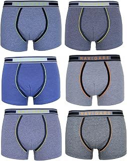 Navigare 6 Men's Boxer Shorts Art 322 Stretch Cotton Size 4 5 6 7 Assorted Colours
