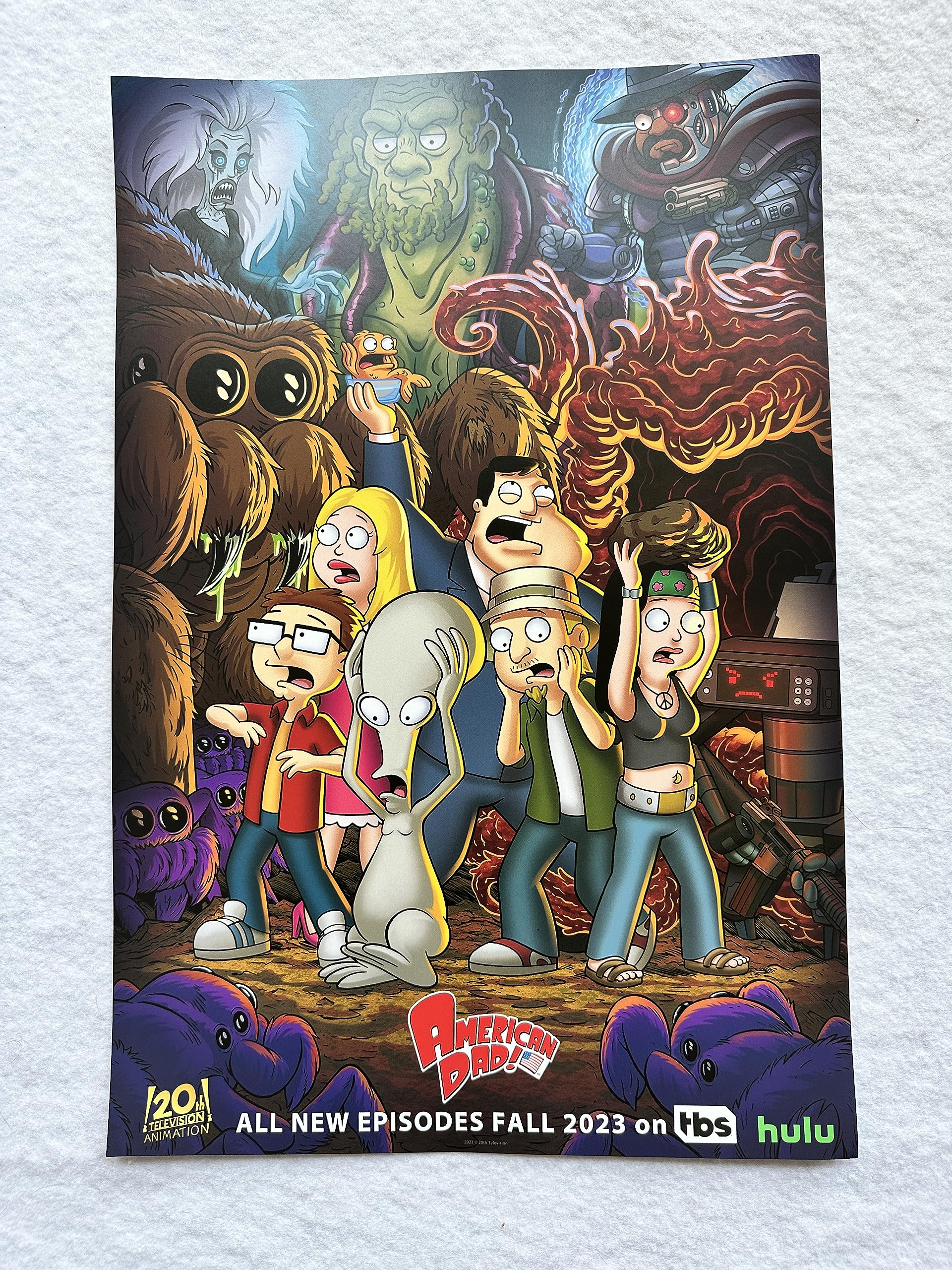 AMERICAN DAD - 12"x18" Original Promo TV Poster SDCC 2023 HULU