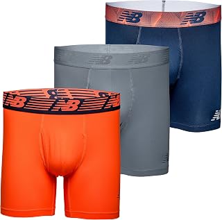 New Balance Men's Premium 6 Inch With Fly 3 Pack Boxer Shorts (pack of 1)