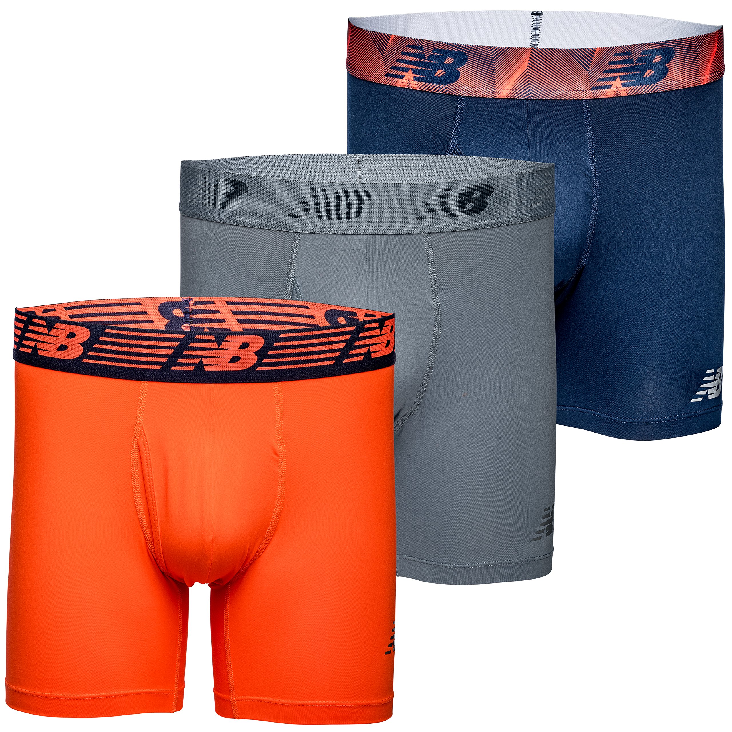New Balance Men's Premium 6 Inch With Fly 3 Pack Boxer Shorts (pack of 1)