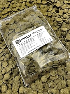 HERONS - Spirulina Algae Wafers - 15 mm Sinking Wafer - For all Bottom-Feeding Fish and Crustaceans - Rich in Fiber - Immune Support - Enhance Colour and Improves Digestion - 200 Grams