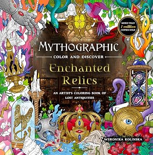 Mythographic Color and Discover: Enchanted Relics: An Artist’s Coloring Book of Lost Antiquities