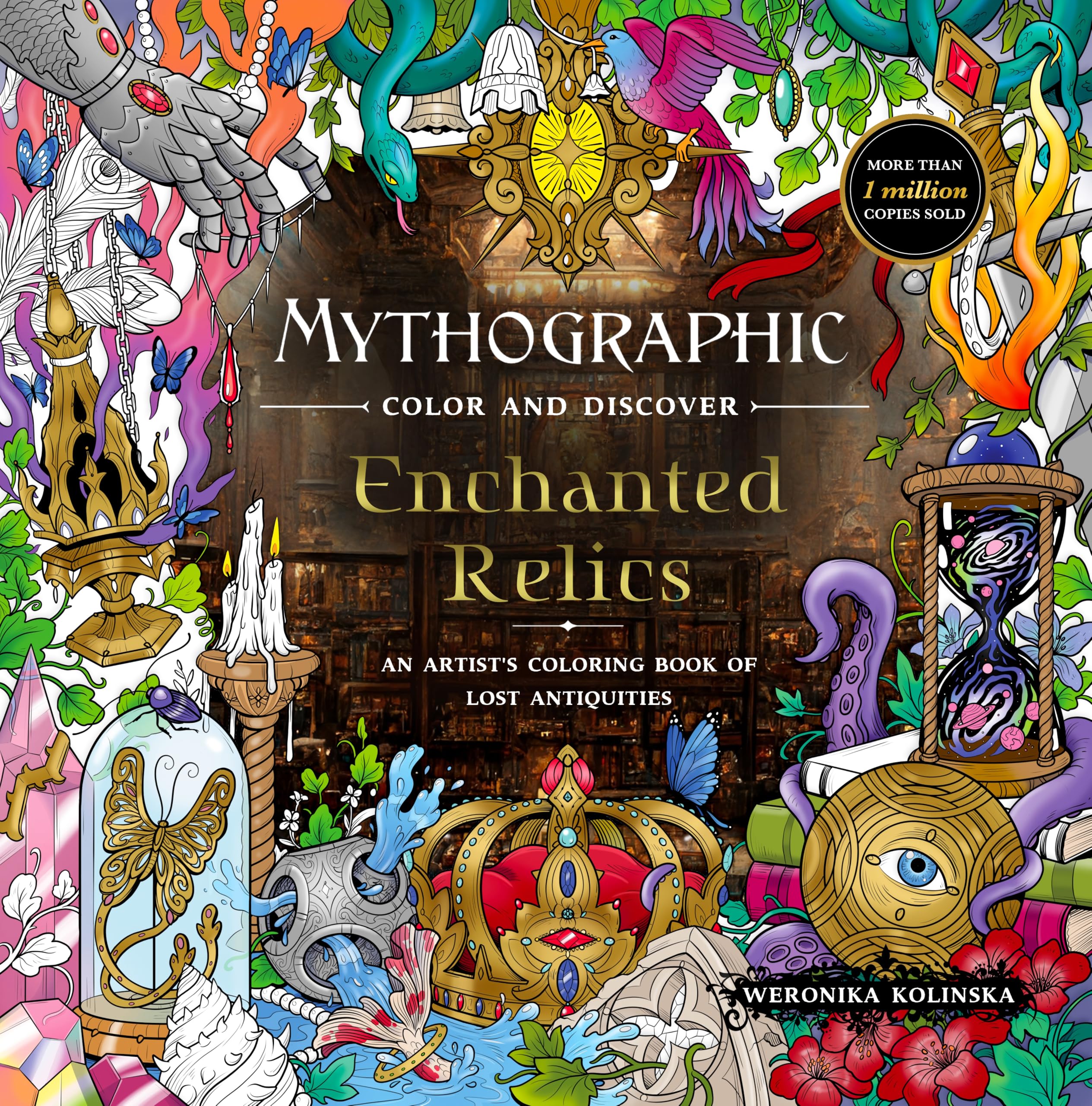 Mythographic Color and Discover: Enchanted Relics: An Artist’s Coloring Book of 