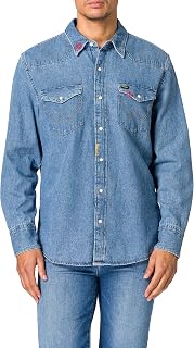Wrangler - Camicia Uomo - vestibilità Regular - 27Mw - Stone Scuro