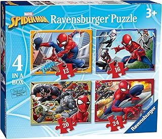 Ravensburger Children Puzzles Marvel Spider-Man 4 in Box - Ages 3+