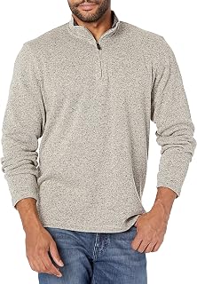 Wrangler Authentics Men's Long Sleeve Fleece Quarter-Zip