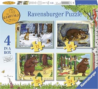 Ravensburger Children Puzzles The Gruffalo 4 in Box - Ages 3+