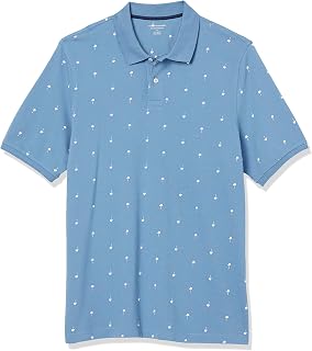 Amazon Essentials Men's Classic Fit Cotton Pique Short Sleeve Polo Shirt (Available in Plus Size)