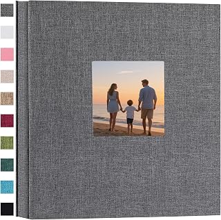 Finksy Linen Hardcover Photo Album 4x6 600 Photos Large Capacity for Family Wedding Anniversary Baby Vacation