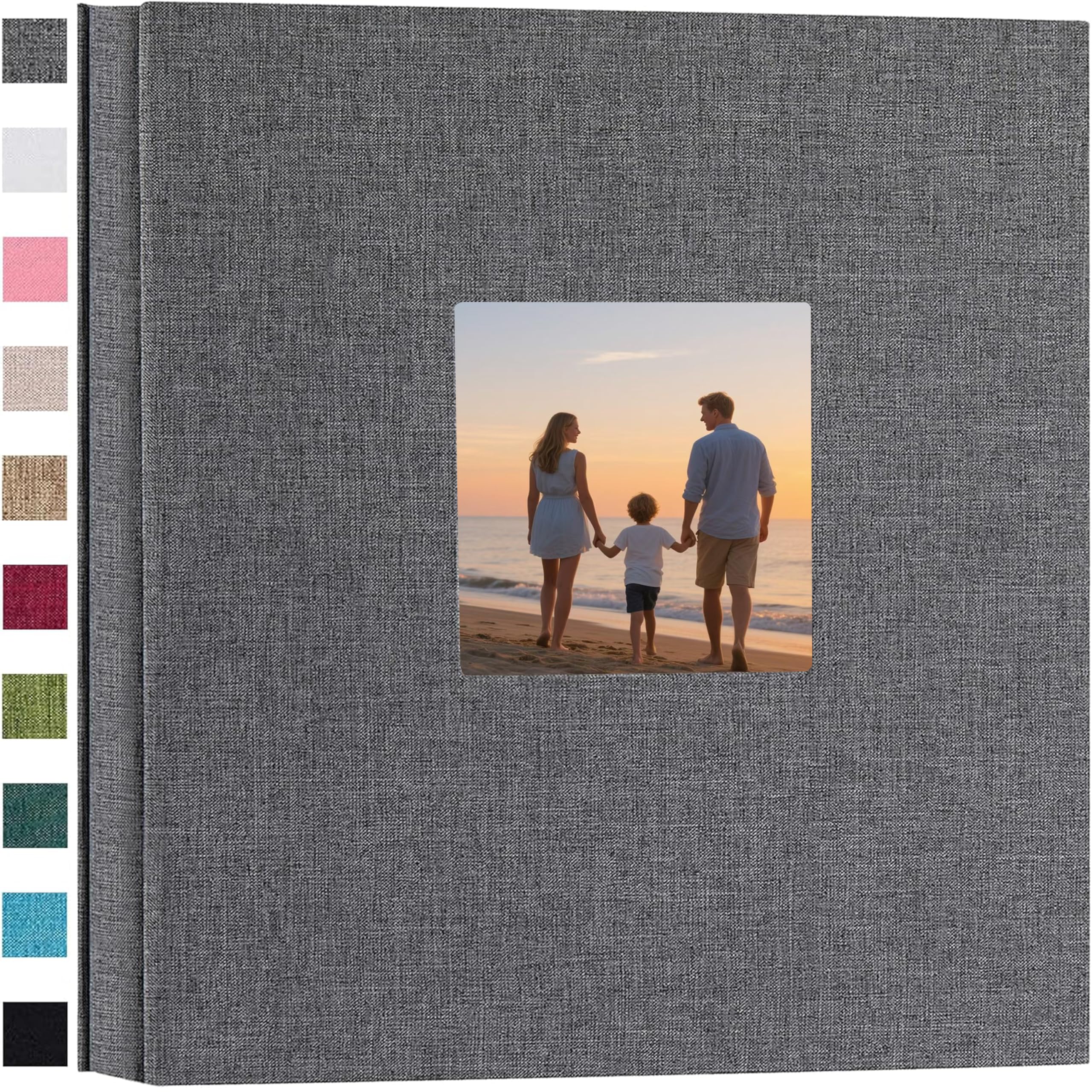 Finksy Linen Hardcover Photo Album 4x6 600 Photos Large Capacity for Family Wedd