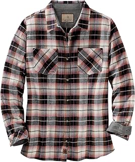 Legendary Whitetails Womens Cottage Escape Flannel Long Sleeve Plaid and Solid Color Clothes for Women, Fitted Button Down