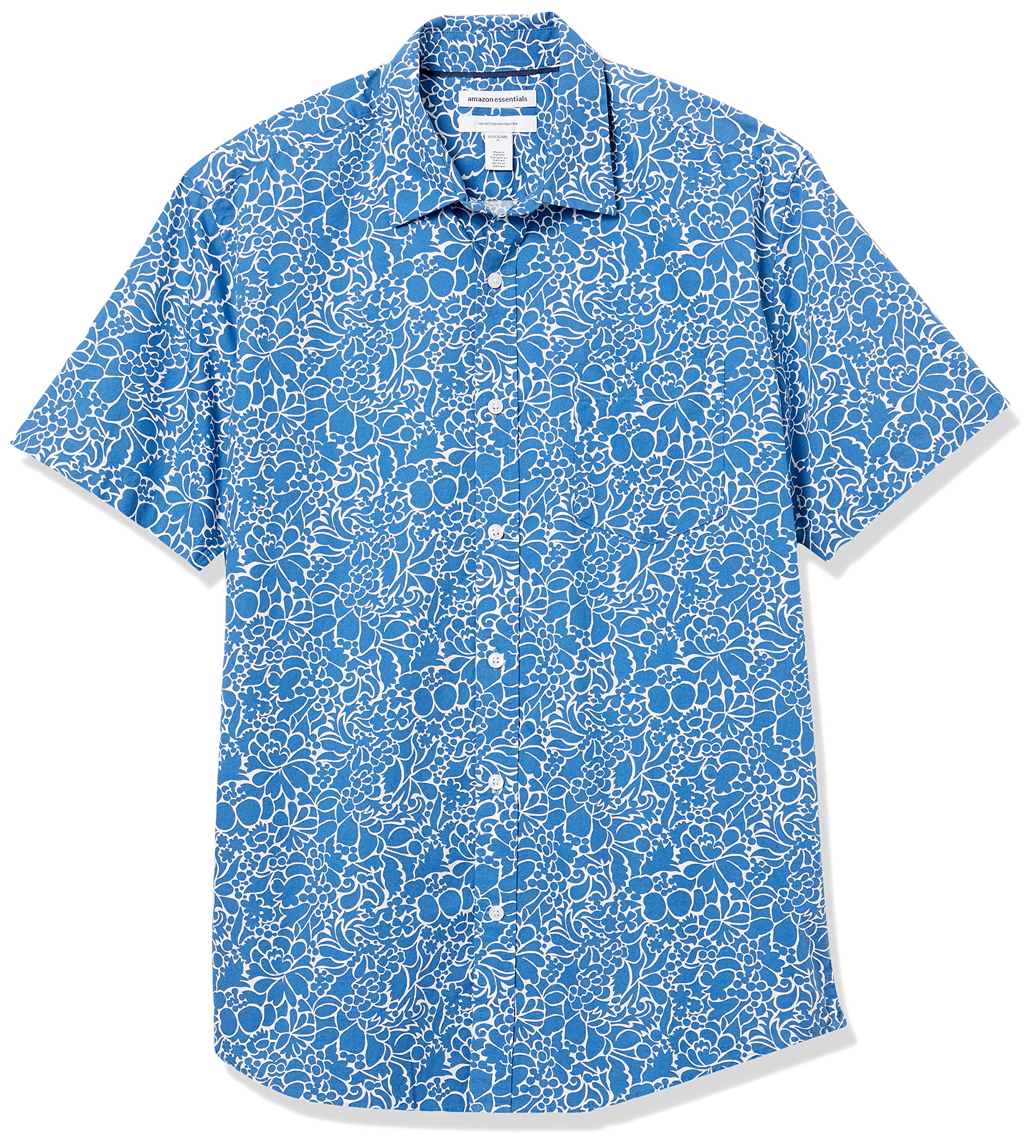 Amazon Essentials Men's Short-Sleeve Casual Poplin Shirt