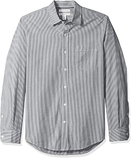 Amazon Essentials Mens Slim-Fit Long-Sleeve Poplin Shirt