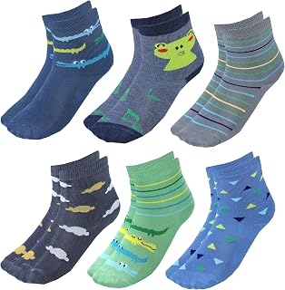 TupTam Kids Colorful Patterned Socks 6 Pairs