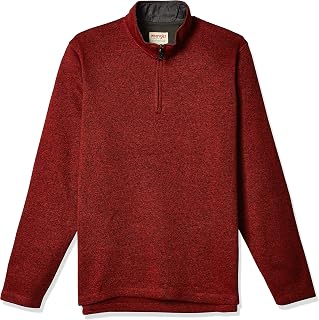 Wrangler Authentics Men's Long Sleeve Fleece Quarter-zip