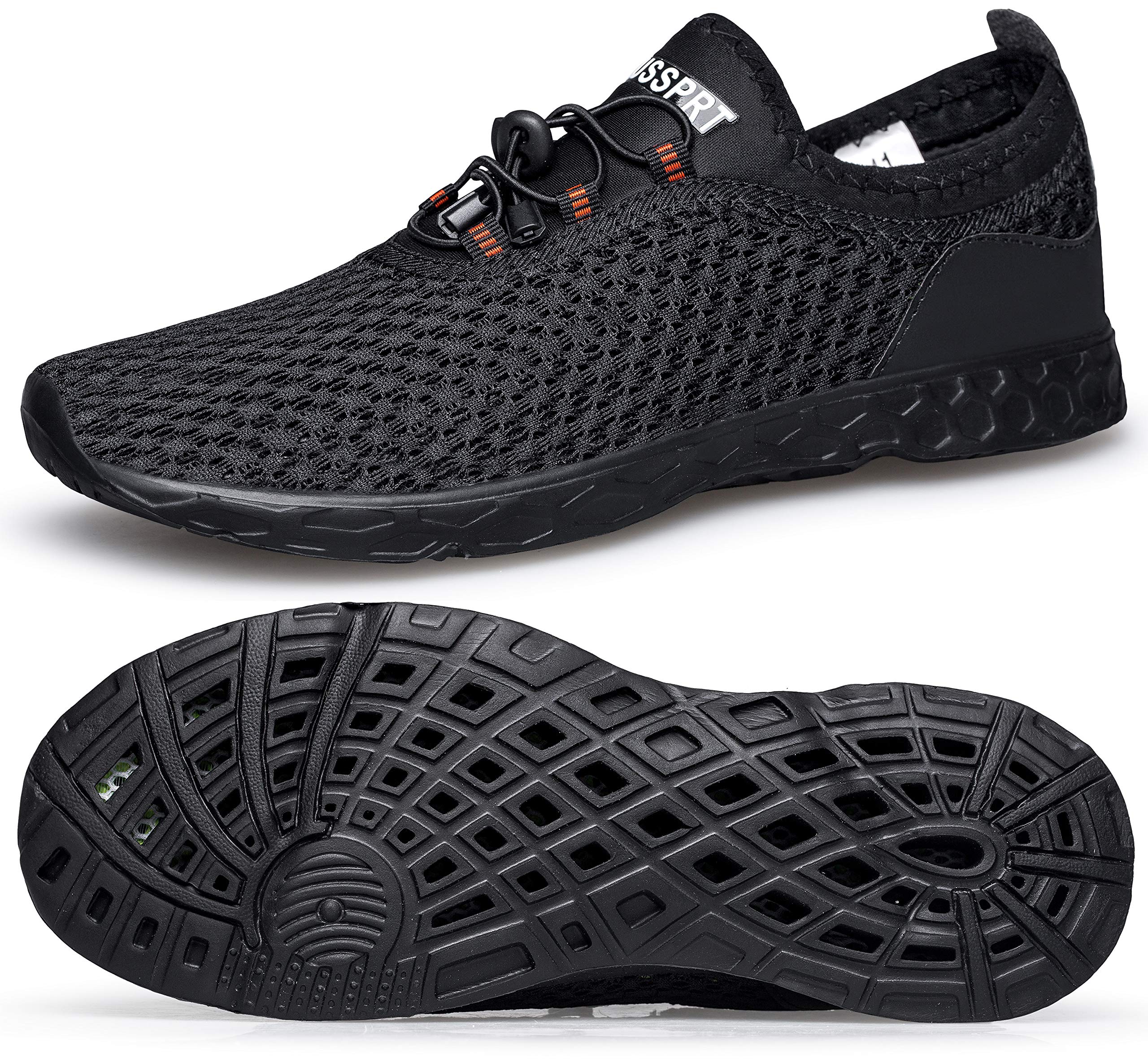 DOUSSPRT Men's Water Shoes Quick Dry for Beach Swim Pool Fishing | Adult Breatha