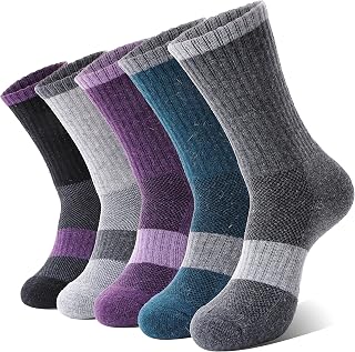 Anlisim Women's Merino Wool Thermal Socks Winter Warm Work Boot Socks 5 Pairs