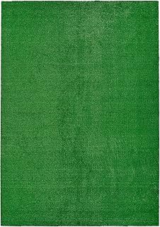 Garland Rug Artificial Grass 7 Ft. X 10 Ft. Large Indoor/Outdoor Area Rug Green -Lush Green, Durable, and Low-Maintenance for Patios, Lawns, and More