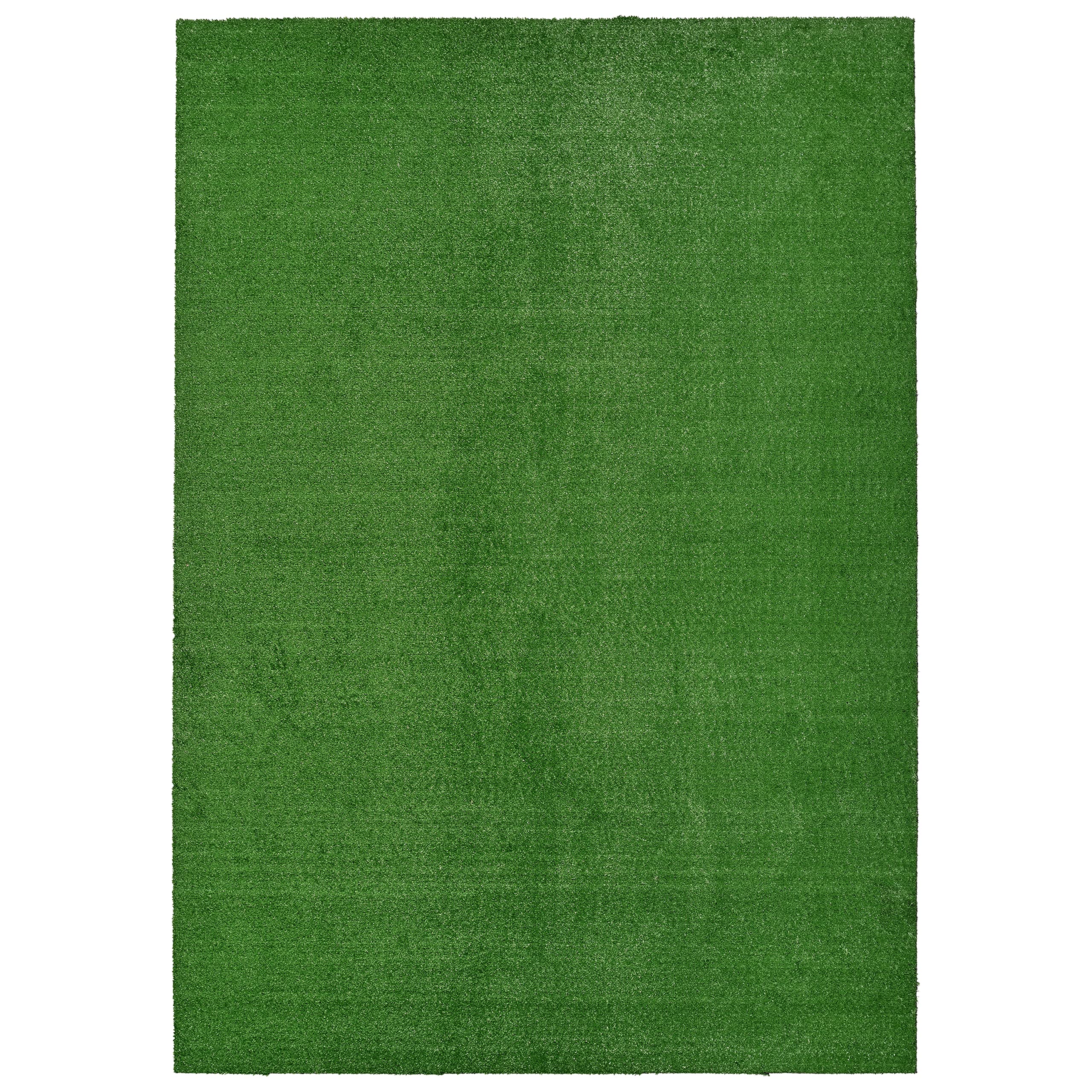Garland Rug Artificial Grass 7 Ft. X 10 Ft. Large Indoor/Outdoor Area Rug Green 