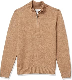 Amazon Essentials Mens Long-Sleeve Soft Touch Quarter-Zip Sweater