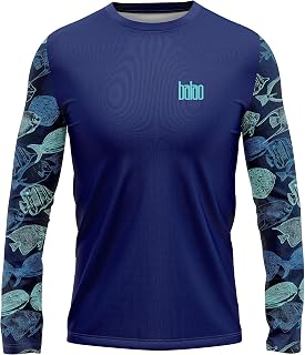 Made in USA Fishing Shirts for Men Long Sleeve Lightweight Dri Fit UPF 40+ Sun Protection Quick Dry Running Hiking Tshirts