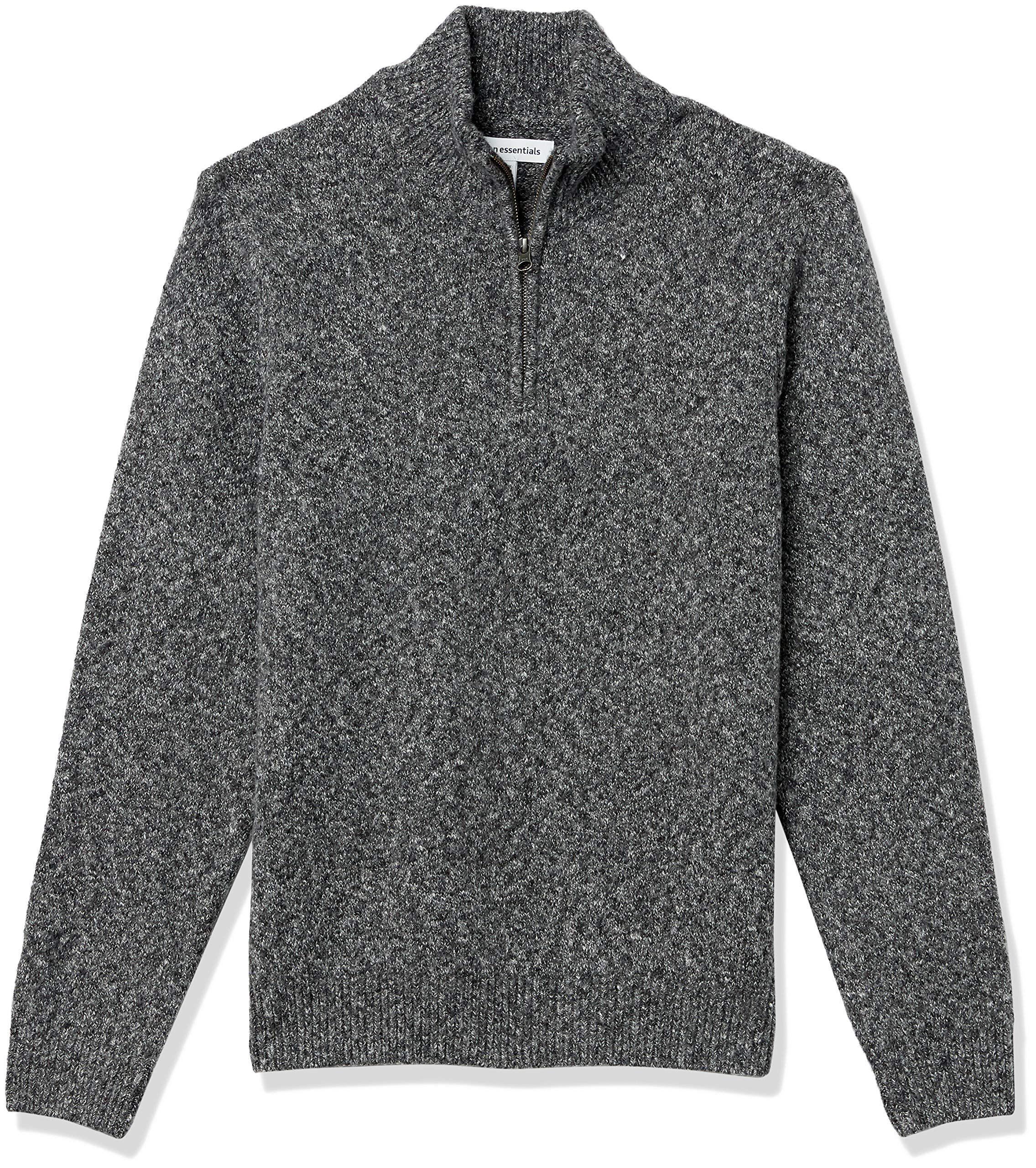 Amazon Essentials Mens Long-Sleeve Soft Touch Quarter-Zip Sweater