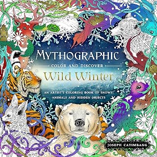 Mythographic Color and Discover: Wild Winter: An Artist's Coloring Book of Snowy Animals and Hidden Objects