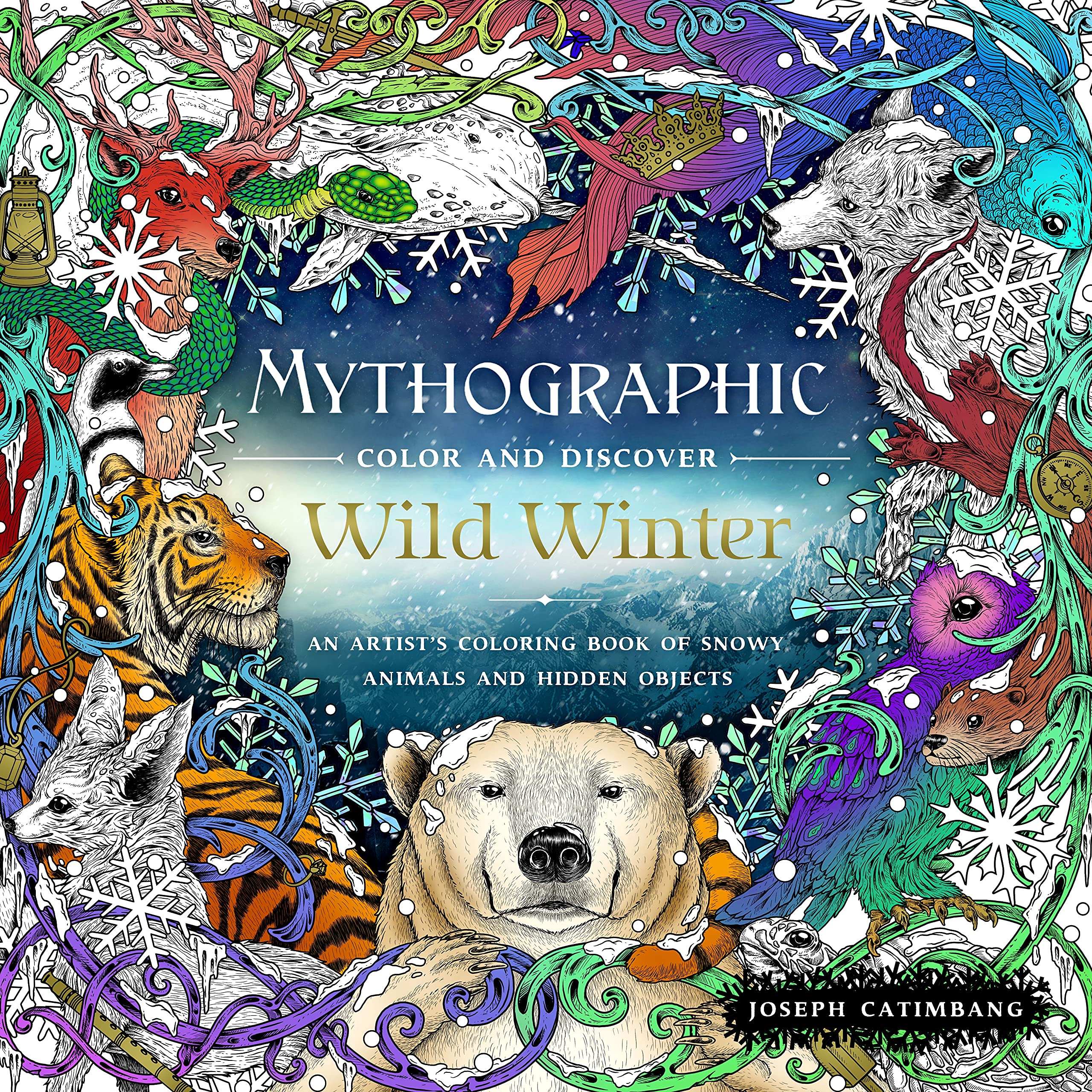 Mythographic Color and Discover: Wild Winter: An Artist's Coloring Book of Snowy